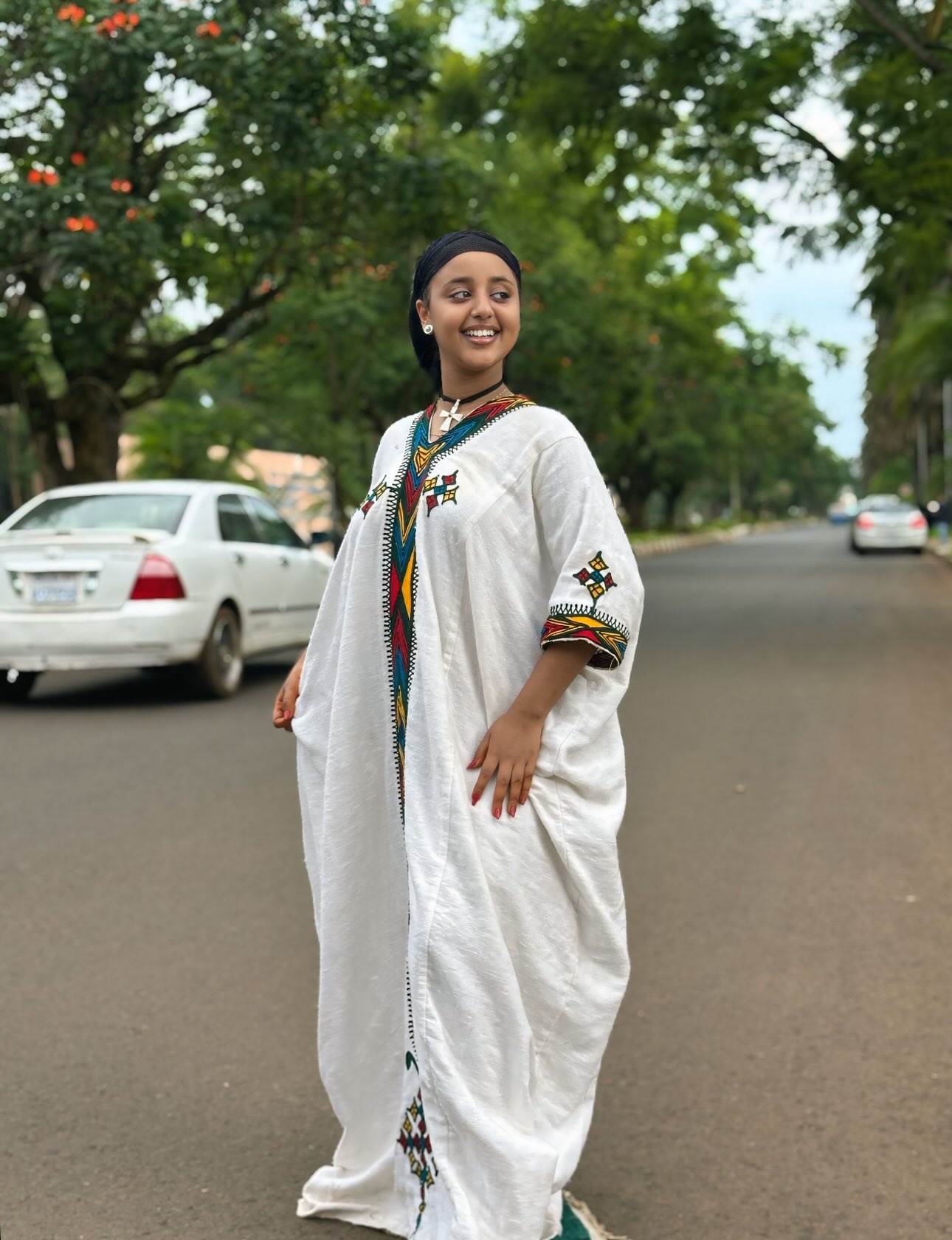 ✨ gonderegna Kemis — የጎንደረኛ ቀሚስ 🇪🇹 Ethiopian traditional Habesha clothing – YeshiCloth (image 4)